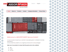 Tablet Screenshot of absorpower.com